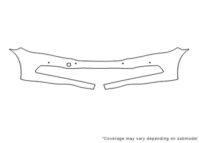 k900 3M Clear Bra Bumper Precut PPF Diagram