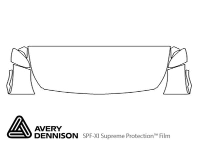 niro Avery Dennison Clear Bra Hood Precut PPF Diagram