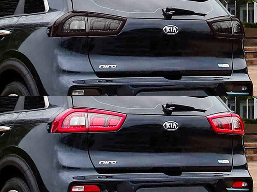 niro Before and After Smoked Taillights