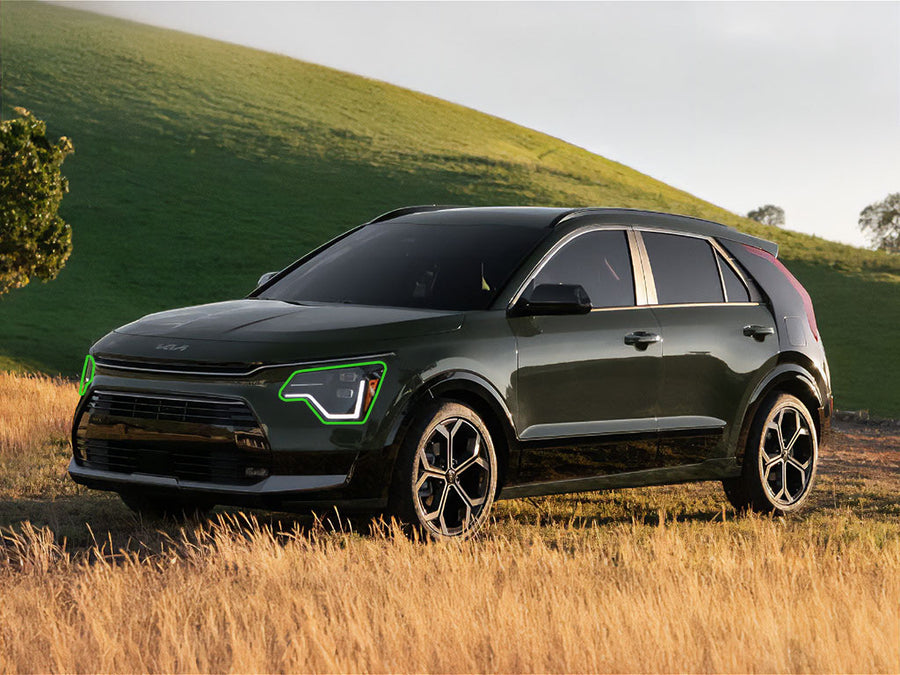 kia niro 2023-2025 Headlight Protection Installation Location