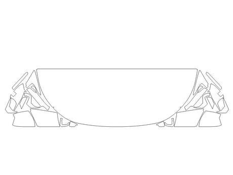 niro 3M Clear Bra Hood Precut PPF Diagram
