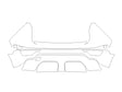 niro 3M Clear Bra Door Cup Precut PPF Diagram