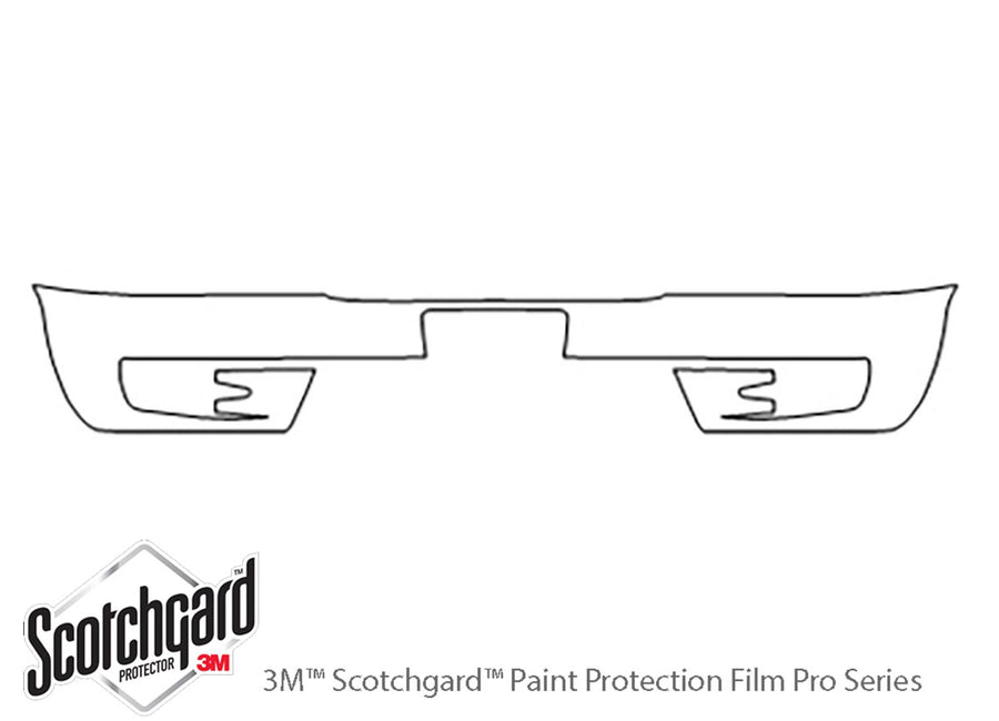 optima 3M Clear Bra Bumper Precut PPF Diagram