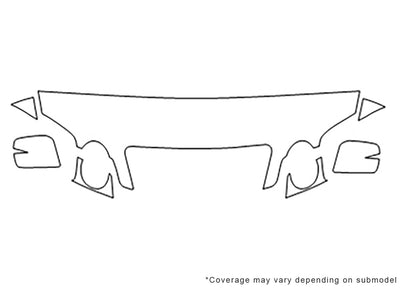 optima Avery Dennison Clear Bra Hood Precut PPF Diagram