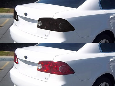 optima Before and After Smoked Taillights