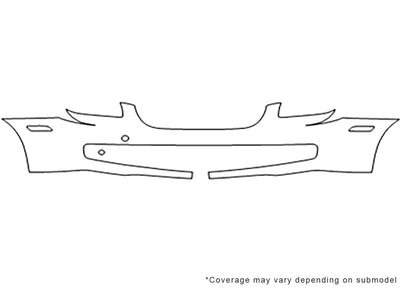 optima Avery Dennison Clear Bra Bumper Precut PPF Diagram
