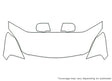 optima 3M Clear Bra Hood Precut PPF Diagram