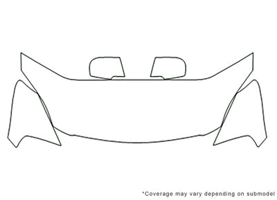 optima 3M Clear Bra Hood Precut PPF Diagram