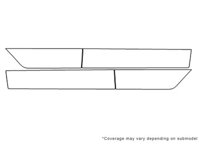 optima 3M Clear Bra Door Cup Precut PPF Diagram