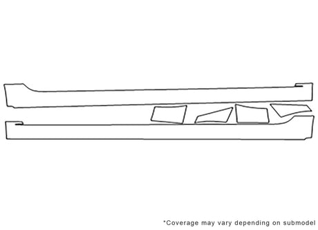 optima 3M Clear Bra Door Cup Precut PPF Diagram