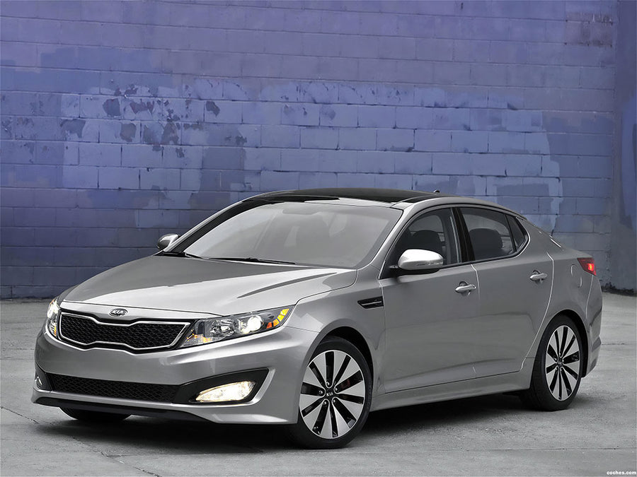 kia optima 2007-2010 Brushed Aluminum Black Pillar Trim