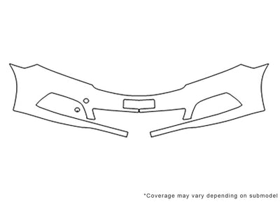 optima 3M Clear Bra Bumper Precut PPF Diagram