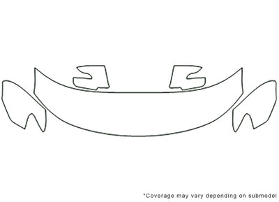 optima 3M Clear Bra Hood Precut PPF Diagram