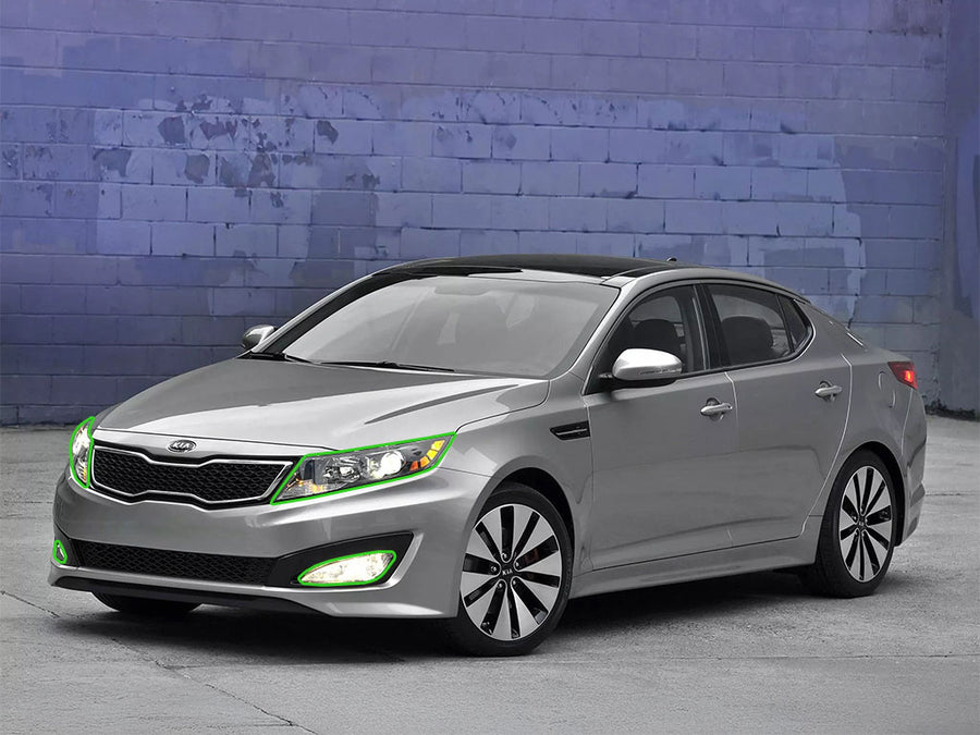kia optima 2009-2010 Headlight Protection Installation Location
