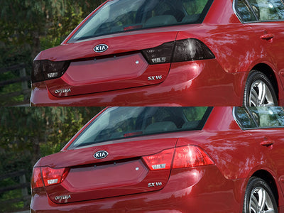 optima Before and After Smoked Taillights