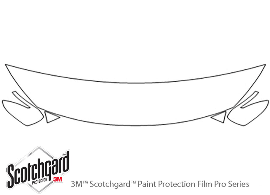 optima 3M Clear Bra Hood Precut PPF Diagram