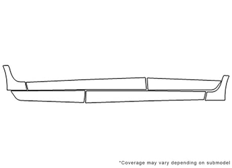 optima 3M Clear Bra Door Cup Precut PPF Diagram