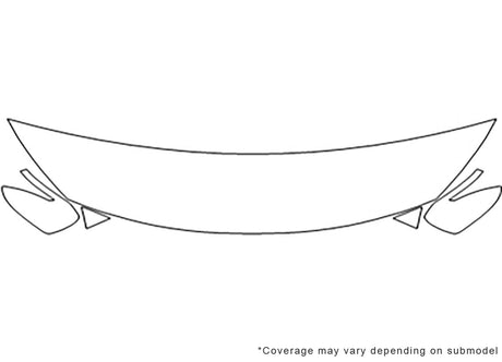 optima 3M Clear Bra Hood Precut PPF Diagram