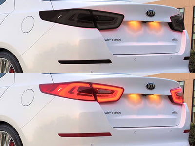 optima Before and After Smoked Taillights
