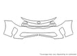 optima 3M Clear Bra Bumper Precut PPF Diagram