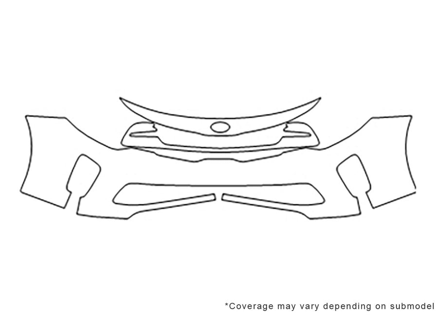 optima 3M Clear Bra Bumper Precut PPF Diagram