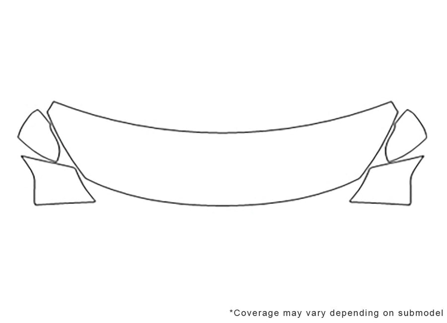 optima Avery Dennison Clear Bra Hood Precut PPF Diagram
