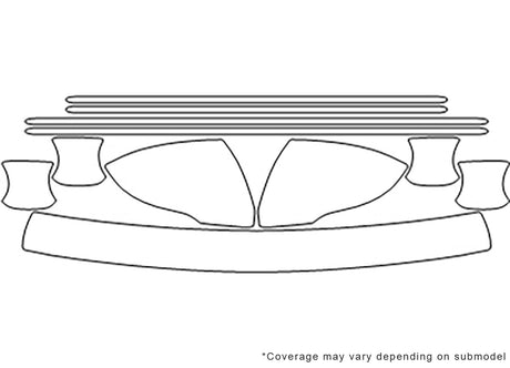 optima 3M Clear Bra Door Cup Precut PPF Diagram