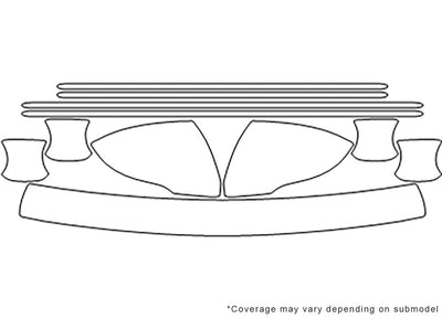 optima Avery Dennison Clear Bra Door Cup Precut PPF Diagram