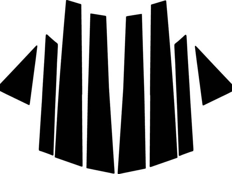 lincoln mkx 2016-2018 Camo Pillar Trim Diagram