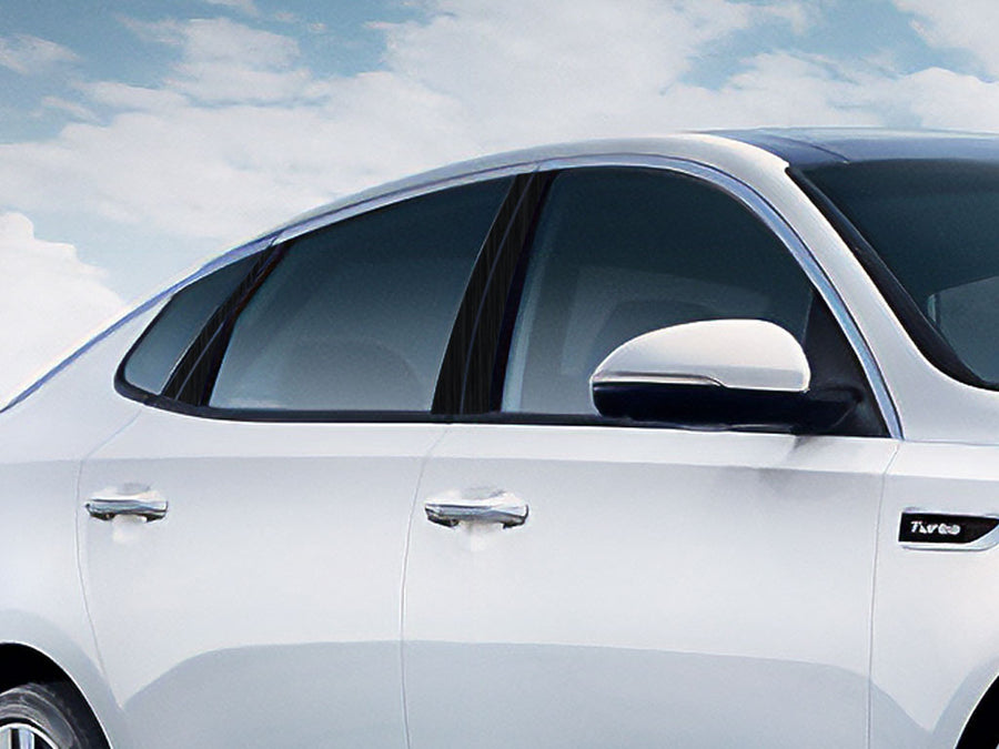 kia optima 2016-2020 Brushed Aluminum Black Pillar Cover Diagram