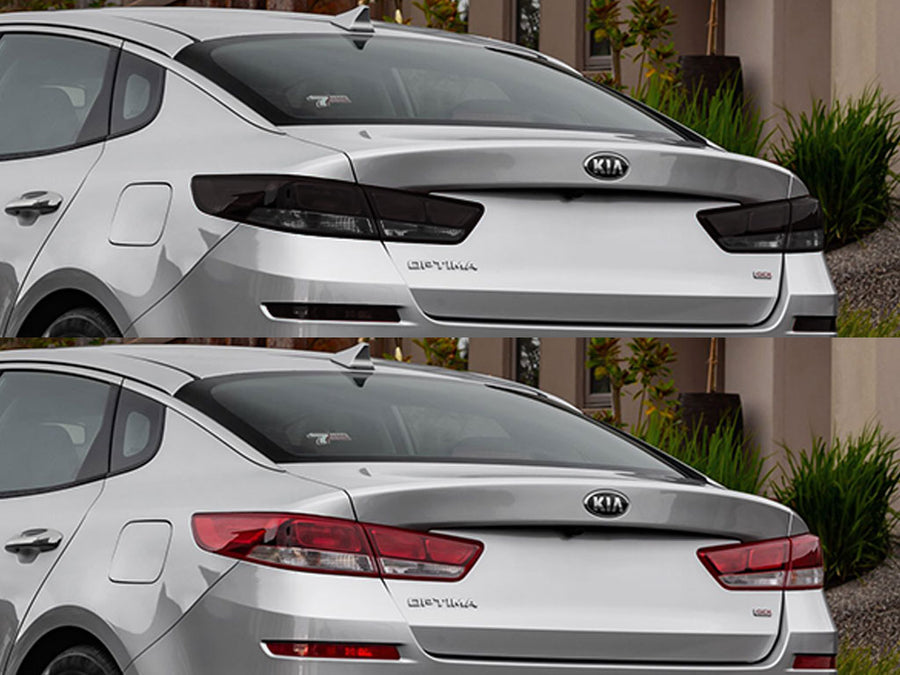optima Before and After Smoked Taillights