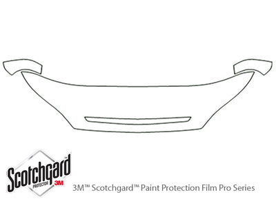 rio 3M Clear Bra Hood Precut PPF Diagram