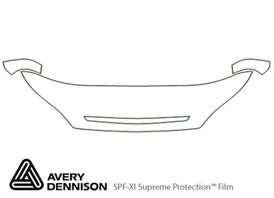 rio Avery Dennison Clear Bra Hood Precut PPF Diagram