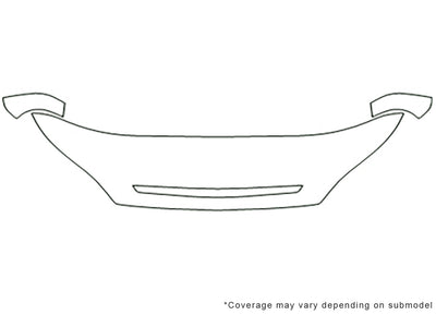 rio Avery Dennison Clear Bra Hood Precut PPF Diagram
