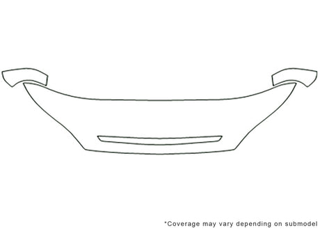 rio Avery Dennison Clear Bra Hood Precut PPF Diagram
