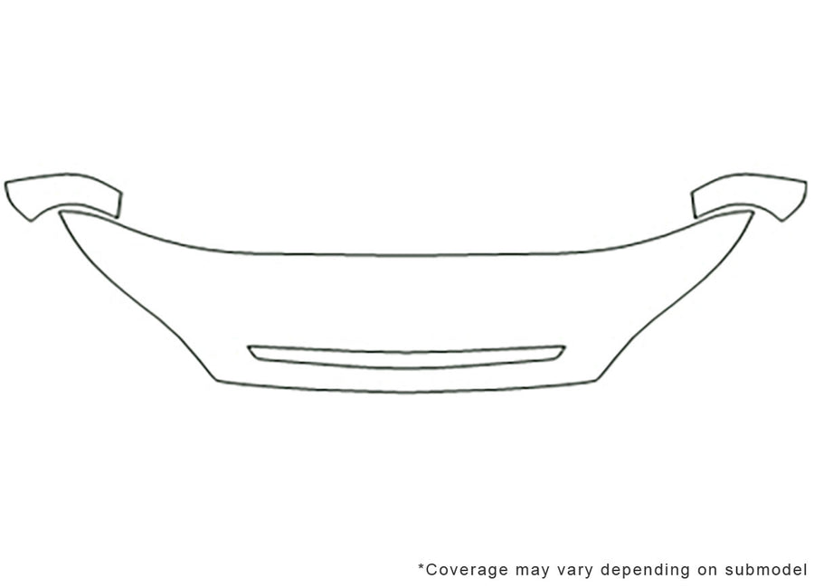 rio Avery Dennison Clear Bra Hood Precut PPF Diagram