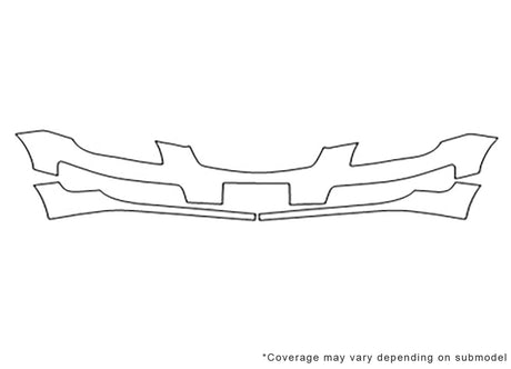 rio 3M Clear Bra Bumper Precut PPF Diagram