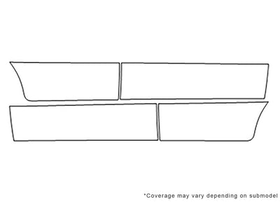 rio 3M Clear Bra Door Cup Precut PPF Diagram