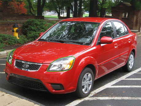 kia rio 2006-2011 Headlight Protection Installation Location
