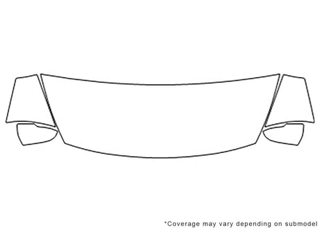 rio Avery Dennison Clear Bra Hood Precut PPF Diagram