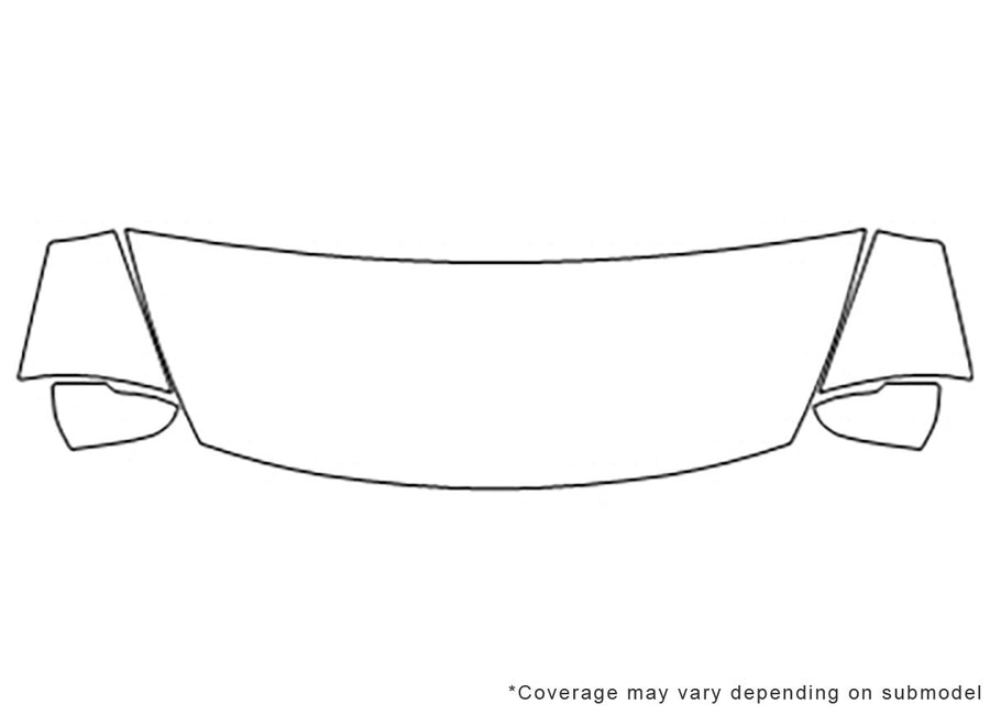 rio Avery Dennison Clear Bra Hood Precut PPF Diagram