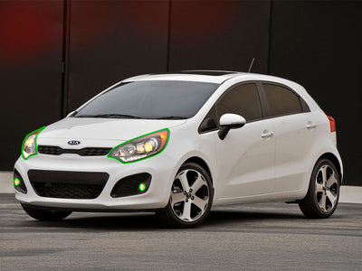 kia rio 2012-2015 Headlight Protection Installation Location