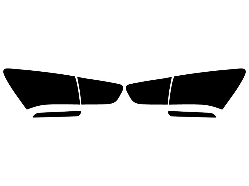 rio (sedan) Precut Tail Light Tint Diagram