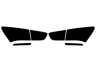 rio (sedan) Precut Tail Light Tint Diagram