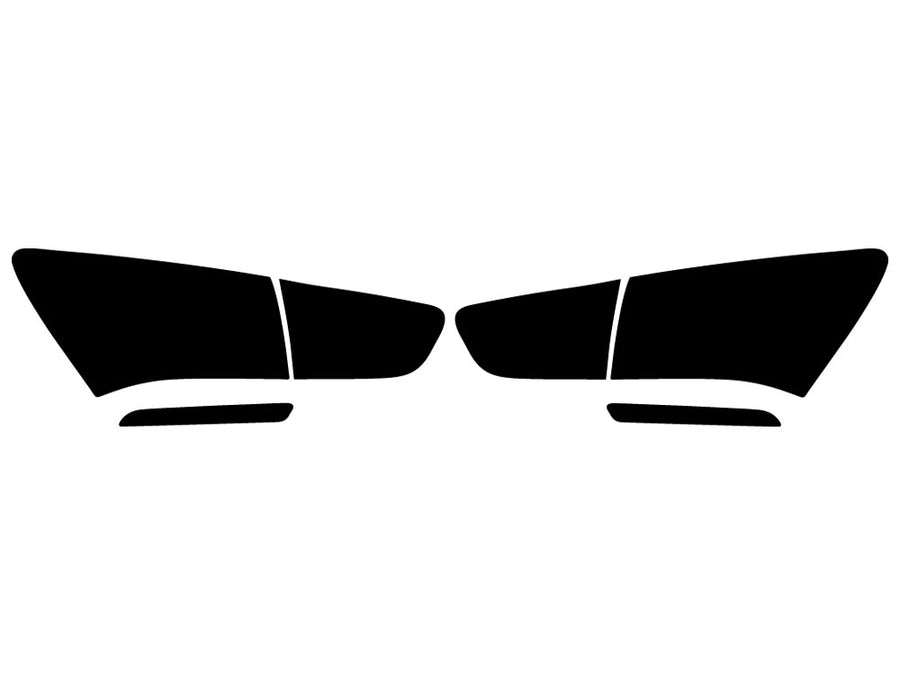 rio (sedan) Precut Tail Light Tint Diagram