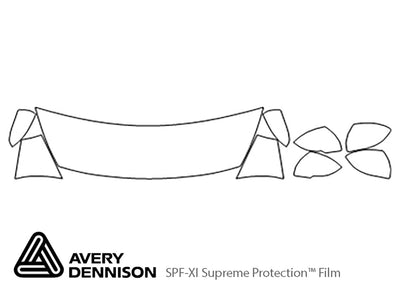 rio Avery Dennison Clear Bra Hood Precut PPF Diagram