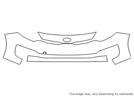 rio 3M Clear Bra Bumper Precut PPF Diagram