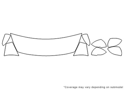 rio Avery Dennison Clear Bra Hood Precut PPF Diagram