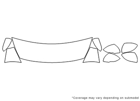 rio Avery Dennison Clear Bra Hood Precut PPF Diagram