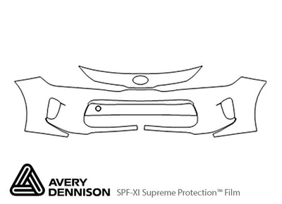 rio Avery Dennison Clear Bra Bumper Precut PPF Diagram
